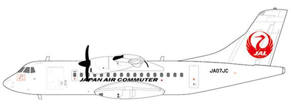 JC Wings Japan Air Commuter ATR 42-600 JA07JC EW2AT4003 1:200