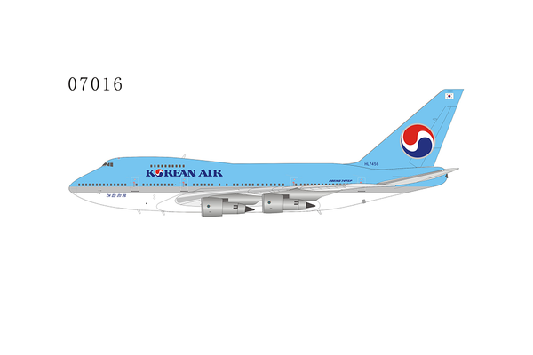 NG Model Korean Air n/c 747SP HL7456 7016 1:400