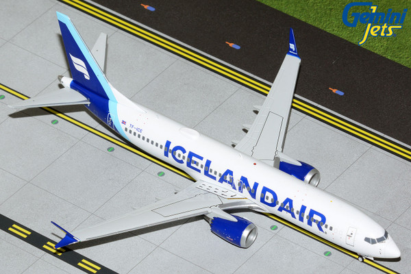 Gemini200 Icelandair B737 MAX 8 new blue livery TF-ICE G2ICE1139 1:200