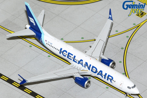 Gemini Jets Icelandair B737 MAX 8 new blue livery TF-ICE GJICE2123 1:400