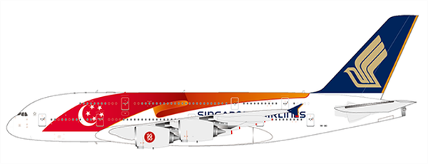 JC Wings Singapore Airlines Airbus A380 "SG50" Reg: 9V-SKI With Antenna EW4388011 1:400