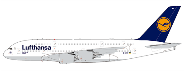 JC Wings Lufthansa Airbus A380 Reg: D-AIMK With Antenna EW4388013 1:400