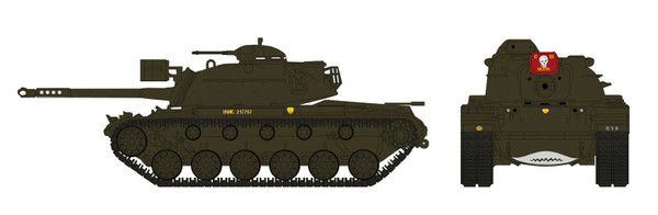 Hobby Master M48A3 Patton HG5510W 1st Tank Bttn., C Company, War of Vietnam 1:72