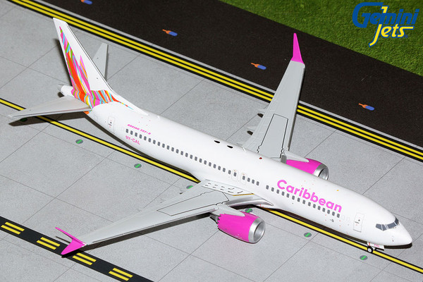 Gemini200 Caribbean Airlines B737 MAX 8 9Y-CAL (new livery) G2BWA1132 1:200
