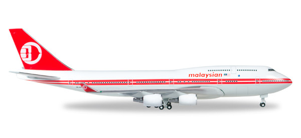 HERPA MALAYSIA 747-400 1/500 RETROJET