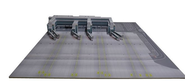 Herpa MUNICH AIRPORT CARDBOARD NORTH PIER 1/500