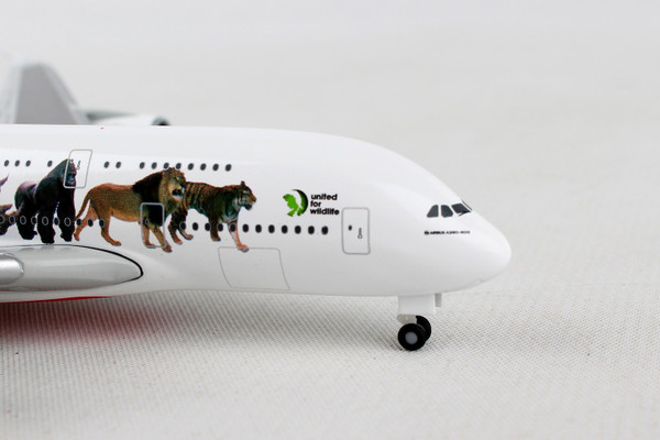 HERPA EMIRATES A380 1/500 UNITED FOR WILDLIFE (**)