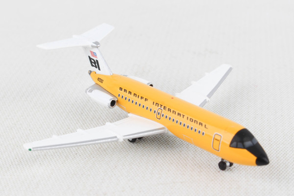 HERPA BRANIFF BAC1-11-200 1/500 OCHRE (**)