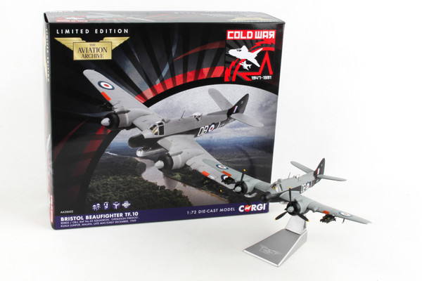 CORGI BRISTOL BEAUFIGHTER 1/72 RAF SQN 45 MALAYSIA 1949