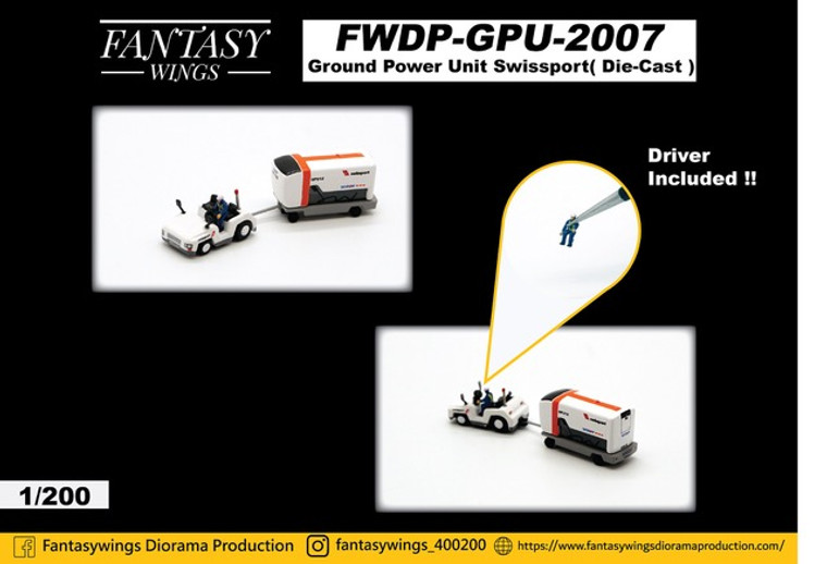 Ground Power Unit Set Swissport (1:200)