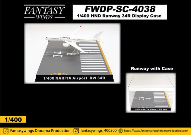 Narita Airport Runway 34R Display Case (1:400)