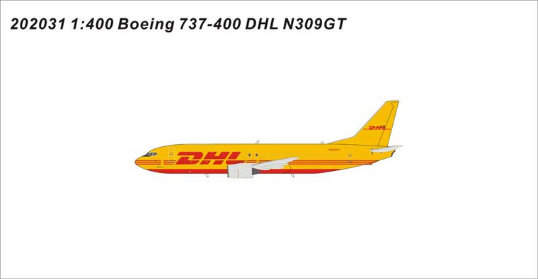 DHL N309GT B737-400 Cargo (1:400)