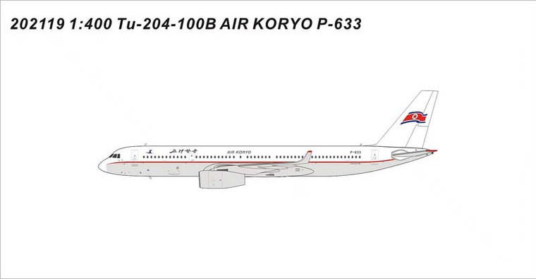 Air Koryo TU-204-100B P-633 New color (1:400)