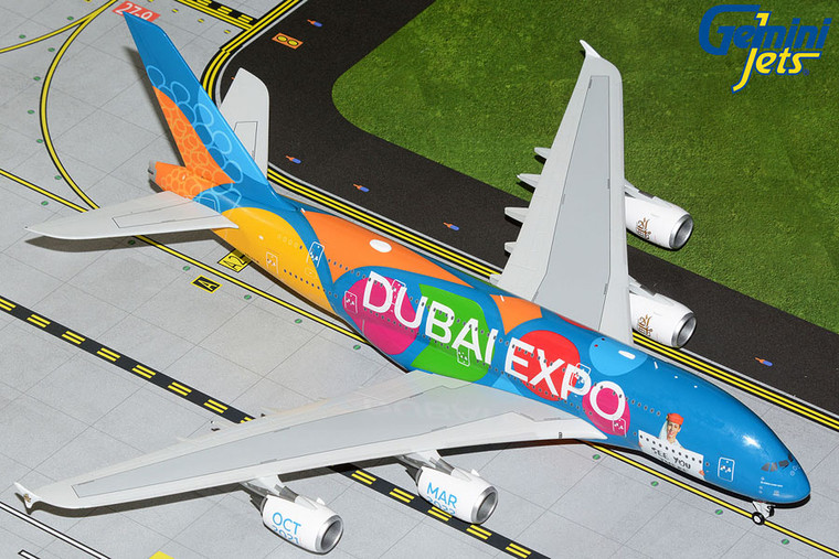 Gemini200 Emirates A380 "Dubai Expo"/"Be Part Of The Magic" A6-EEW G2UAE1150 1:200