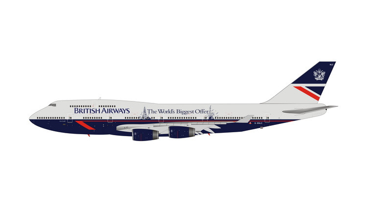 British Airways B747-400 G-BNLC PH4BAW2382 1:400