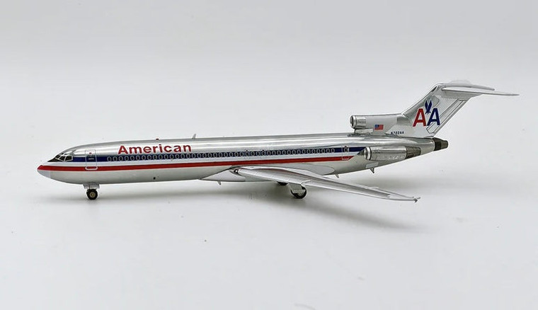 Inflight200 American Airlines Boeing 727-227/Adv N722AA Polished with stand IF722AA0623P 1:200