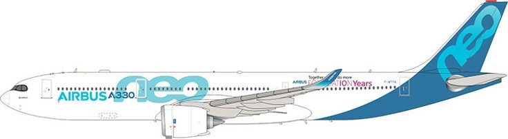 Aviation400 Airbus Industrie Airbus A330-900NEO F-WTTN rolling detachable magnetic undercarriage AV4164 1:400