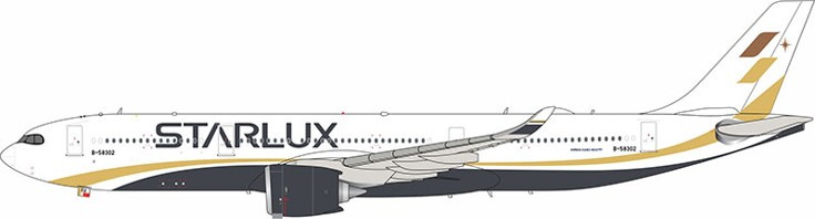 Aviation400 STARLUX Airlines Airbus A330-941 B-58302 rolling detachable magnetic undercarriage AV4168 1:400
