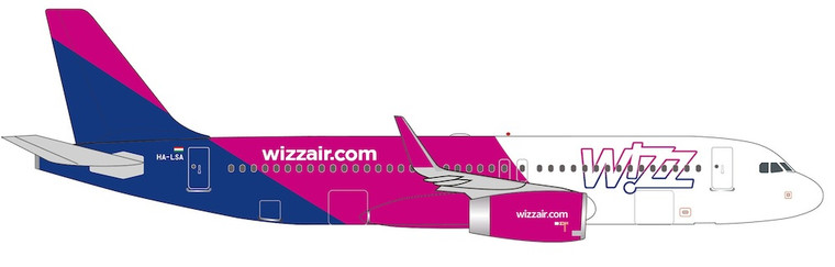 Wizz Air A320 HE536943 1:500