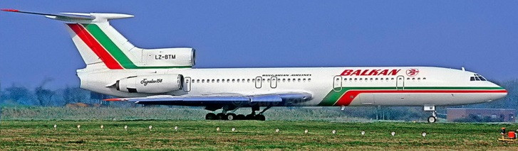 Phoenix Balkan Bulgarian Airlines Tupolev TU-154B LZ-BTM PH4LAZ2435 1:400