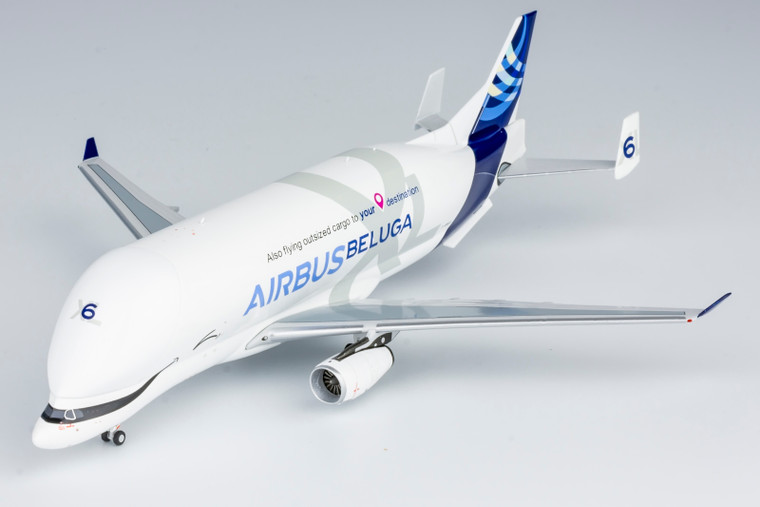 NG Models Airbus Transport International A330-743L Beluga XL "Also flying outsized cargo to your destination" titles F-GXLO 60010 1:400