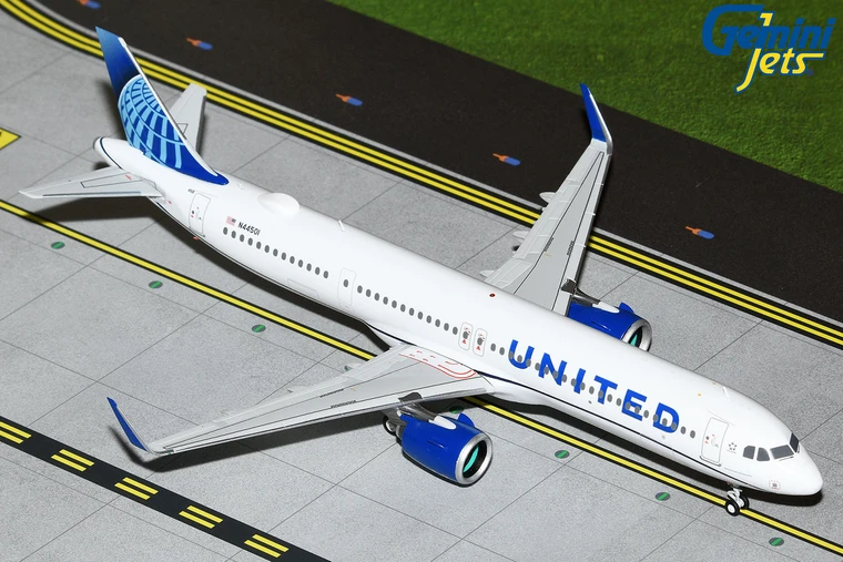 志*之様 Gemini 200 ダイキャストモデルA321neo ユナイテッド航 Gemini200 United A321neo N44501 G2UAL1281 1:200