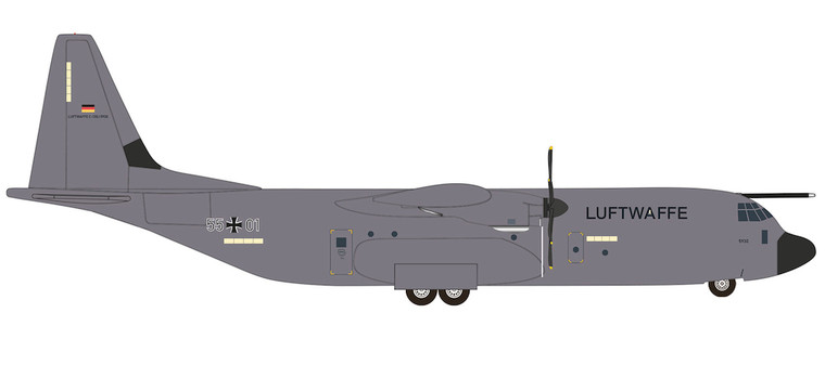 Luftwaffe C-130-J-30 Binational At Squadron HE537438 1:500