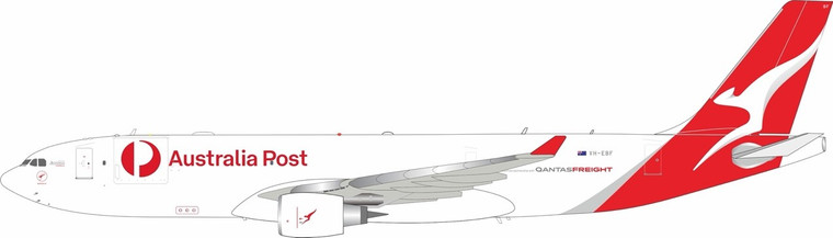 Inflight200 Qantas Freight (Australia Post) Airbus A330-202 (P2F) VH-EBF with stand IF332QF0124 1:200