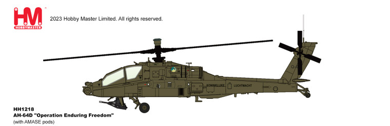 Hobby Master AH-64D Apache Q-05, RNLAF, 2000s HH1218 1:72