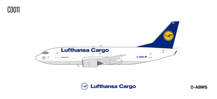 Panda Models Lufthansa Cargo B737-300 D-ABWS DABWS 1:400