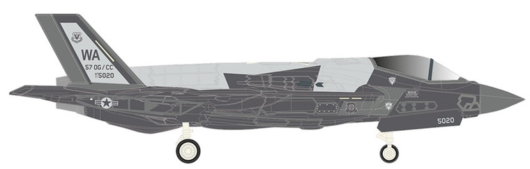 USAF F-35A 65th Agressor Sqn (limited) HE572941 1:200