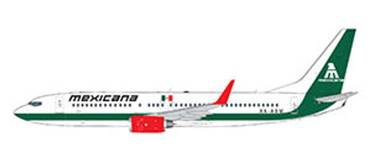 Gemini200 Mexicana 737-800 XA-ASM G2MXA1303 1:200