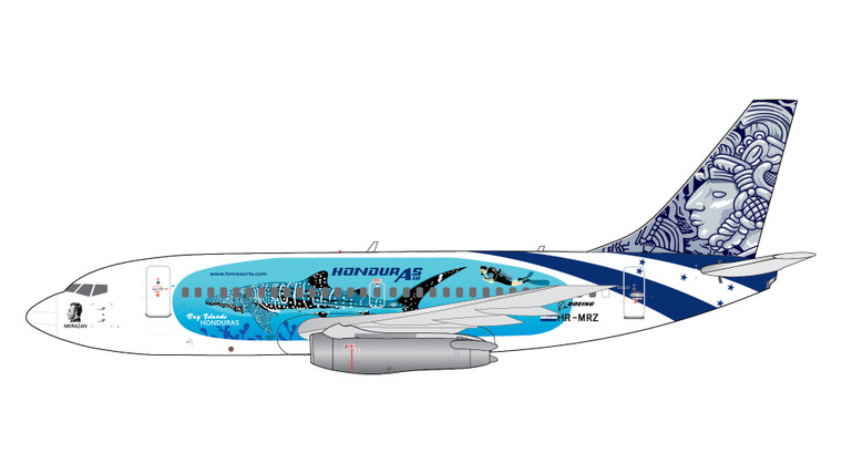 AVIATSA B737-200/Adv. HR-MRZ “Honduras Air”/“Bay Islands” livery