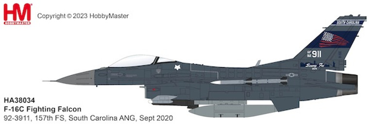 Hobby Master F-16C Fighting Falcon Die Cast Model HA38034W 1:72
