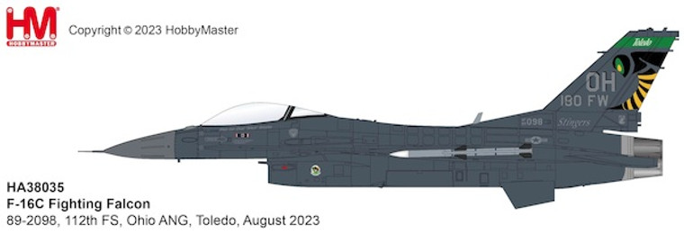 Hobby Master F-16C Fighting Falcon Die Cast Model HA38035W 1:72