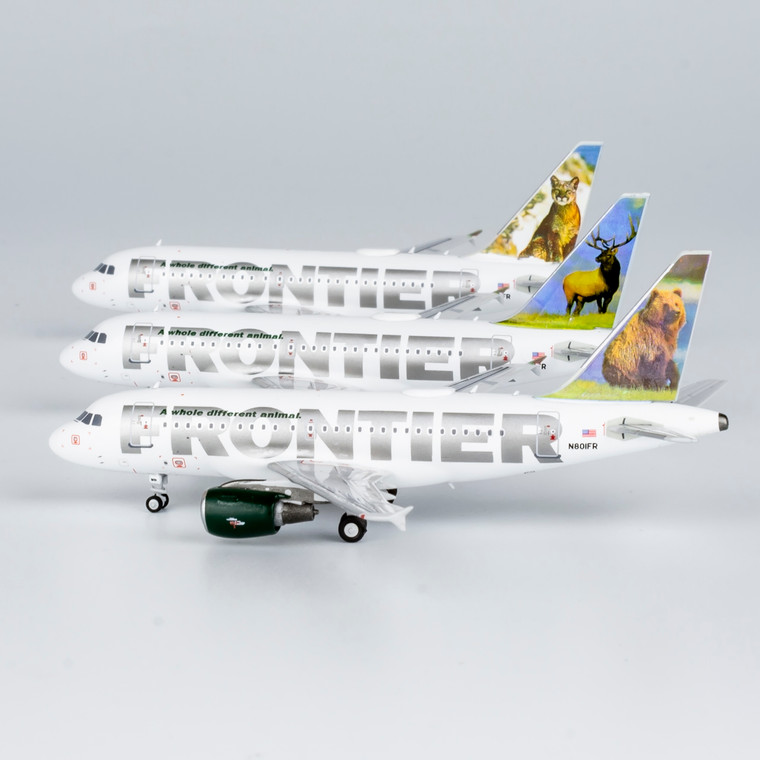 NG Models Frontier Airlines A318-100 N801FR Grizzly Bear 48009 1:400