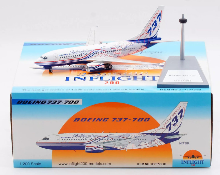 Inflight200 Boeing Boeing 737-75B N1791B with stand IF737791B 1:200