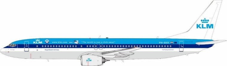 JFox KLM Royal Dutch Airlines "The world is just a click away" 737-9K2 (WL) PH-BXR JF-737-9-001 1:200