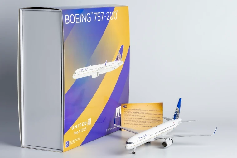 NG Models United Airlines 757-200/w CO-UA merged livery N12125