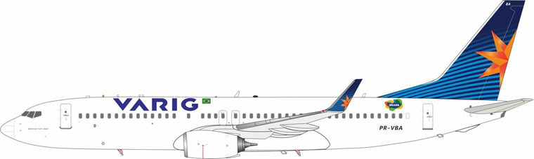 Inflight200 Varig Boeing 737-8AS PR-VBA with stand IF738VR0424 1:200