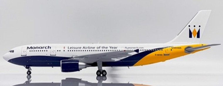 JC Wings Monarch Airlines Airbus A300-600R "Leisure Airline of the Year" Reg: G-MONS With Stand LH2318 1:200