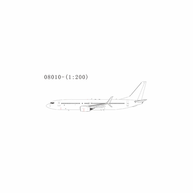 NG Models Blank Model 737-800/w with scimitar winglets N/A 08010 1:200
