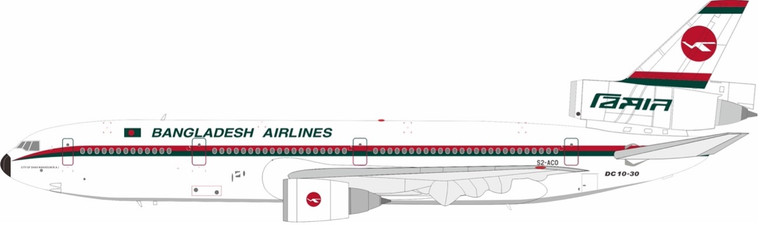 Inflight200 Biman Bangladesh McDonnell Douglas DC-10-30 S2-ACO with stand IF103BG0524 1:200