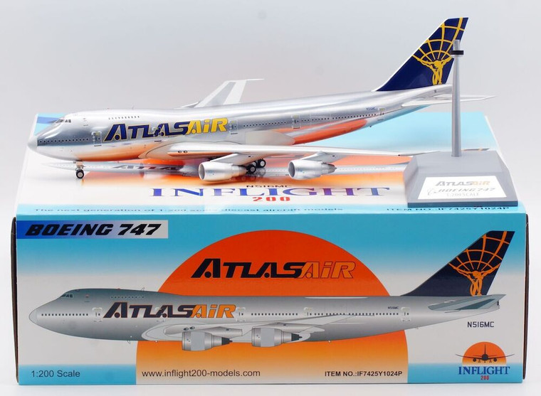 InFlight200 Atlas Air Boeing 747-243B(SF) Polished Reg: N516MC