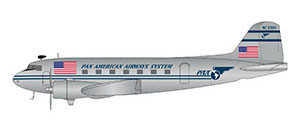 Gemini200 Pan American Airways System DC-3C polished NC33611