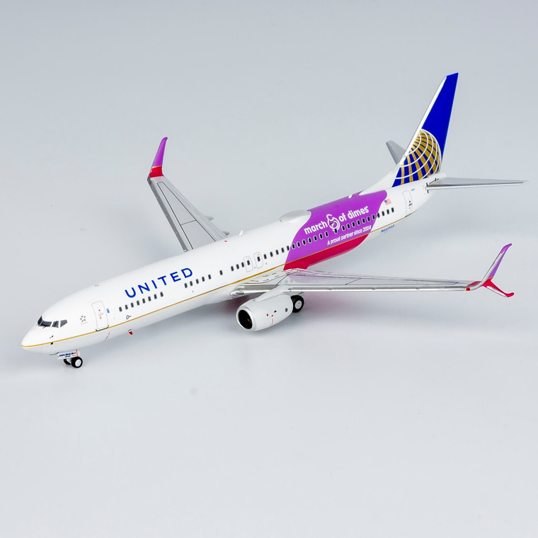 NG Models United Airlines 737-900ER/w CO-UA merged livery; with scimitar winglets; March of Dimes N66848 79013 1:400