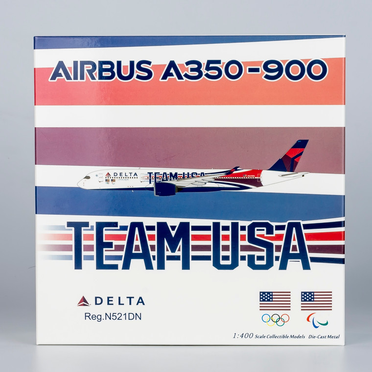 NG Models Delta Air Lines A350-900 TEAM USA #2 N521DN 39067 1:400