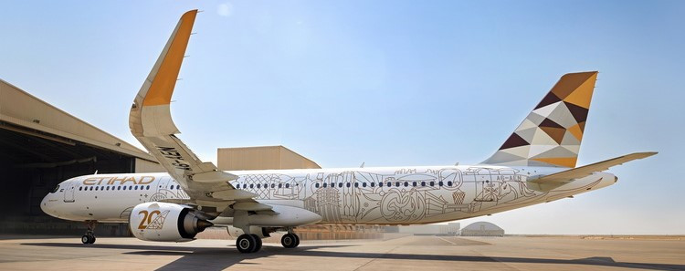 Phoenix Models Etihad Airlines Airbus A321neo 20th anniversary Reg