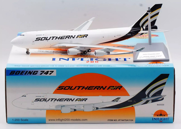 Inflight200 Southern Air Boeing 747-412(BDSF) N400SA with stand