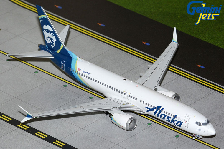 Gemini200 Alaska Airlines B737 MAX 8 N801AK G2ASA1317 1:200